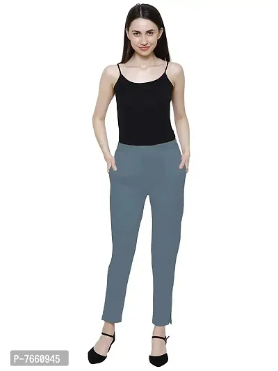 SriSaras Women's Regular Fit Cotton Trouser-thumb5