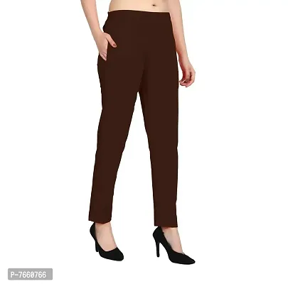 SriSaras Women's Premium Cotton Trousers/Pants-thumb0