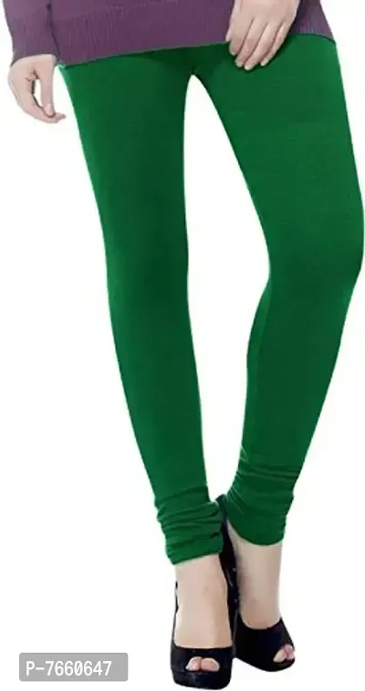 SriSaras Women's Premium Winter Woolen Leggings Green