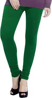 SriSaras Women's Premium Winter Woolen Leggings Green-thumb1