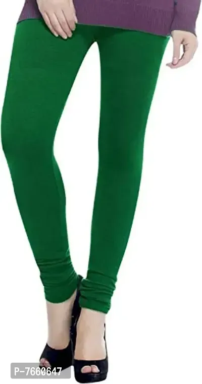 SriSaras Women's Premium Winter Woolen Leggings Green-thumb2