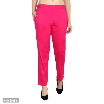 SriSaras Women's, Girl's Regular Fit Cotton, Spandex Trouser-thumb0