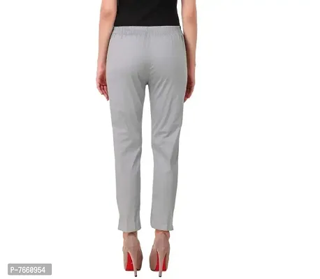 SriSaras Women's Regular Fit Cotton Trouser-thumb2