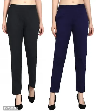 SriSaras Premium Cotton Pants/Trousers Pack of 2-thumb0