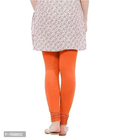 SriSaras Women's Premium Winter Woolen Leggings Orange-thumb2