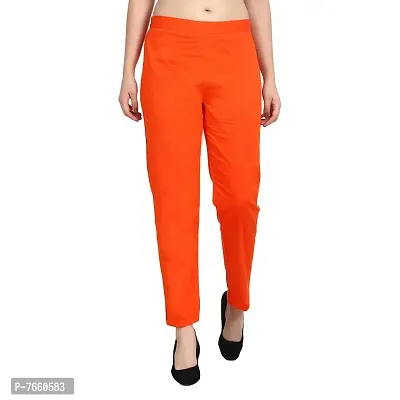 SriSaras Women's, Girl's Regular Fit Cotton, Spandex Trouser-thumb0