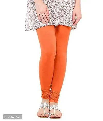 SriSaras Women's Premium Winter Woolen Leggings Orange