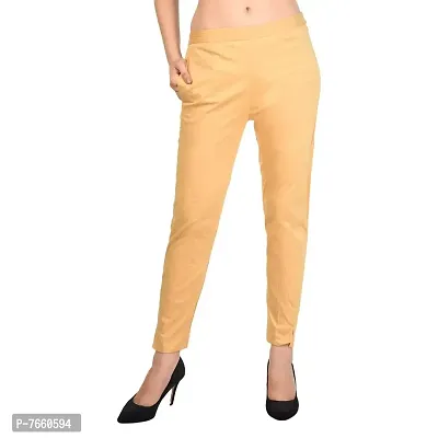 SriSaras Women's, Girl's Regular Fit Cotton, Spandex Trouser
