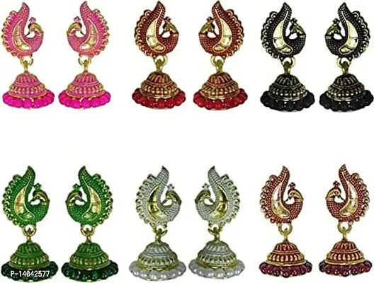 Traditional South Indian Temple Jewellery (Pack of 6)-thumb0