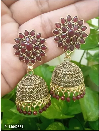 Sunflower Jhumka earrings-thumb2