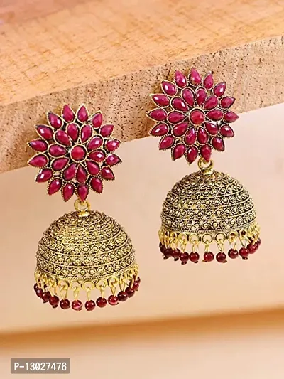 JMBW FLORAL TREND DROUP JHUMKI EARR-thumb3