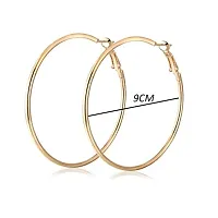 JMBW Metal Alloy Hoop Earrings for Women & Girls-thumb2