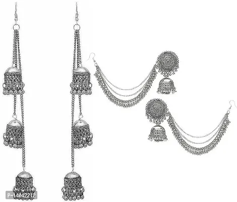 Silver Bahubali   kashmiri silver (jhumki )