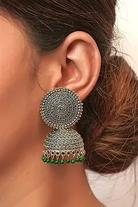 JMBW Fashion Jhumki Earrings for Women- Traditional Bollywood Ethnic Bridal Wedding Indian Pearl Hangings-thumb3