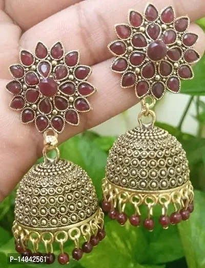 Sunflower Jhumka earrings-thumb0