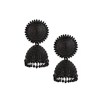 JMBW Black colour jhumka earrings traditional/ jhumka earring for girls/ Beautiful Traditional Jhumki Earring For Women-thumb2