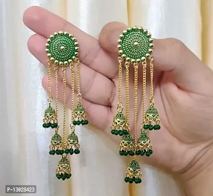 JMBW TRADITIONAL FIVE DROUP JHUMKI EARR-thumb4