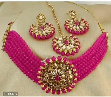 Latest Beautiful Brass Jewellery Set for Women-thumb0