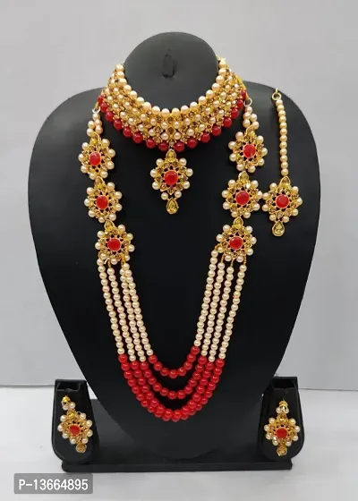 Latest Beautiful Brass Jewellery Set for Women Combo-thumb0