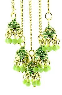 JMBW Stylish and Trending Gold Plated Stylish Pearl Jhumka Jhumki Traditional Earrings for Women and Girls Alloy-thumb2