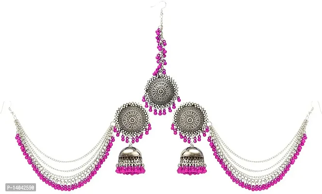 Elegant Earring for Women  with Maang Tikka, Combo