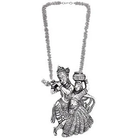 Stylish Indo Western Replica Necklace (Radha-Krishna Necklace)