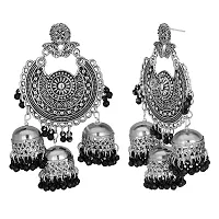 JMBW International traditional Navratri Wedding Bridal Earrings with Maang Tikka Combo for Women and Girls-thumb1