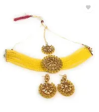 designer bridal jewelset fashion for womens and girls yellow-colour)-thumb1