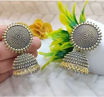 2 Jhumki Grey Combo  Earring-thumb1