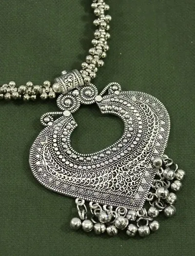 Fancy Festive Wear Oxidized Necklace For Womens