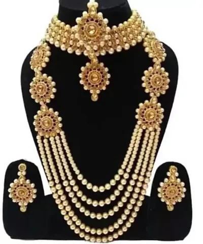 Party Wear Stylish Pearl Jewellery Set