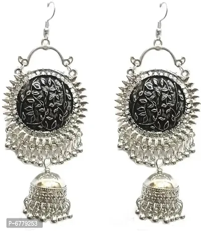 Dazzling Black Earrings-thumb0