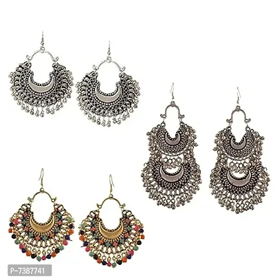 traditional womens and girls fashion chandbali earrings-thumb0