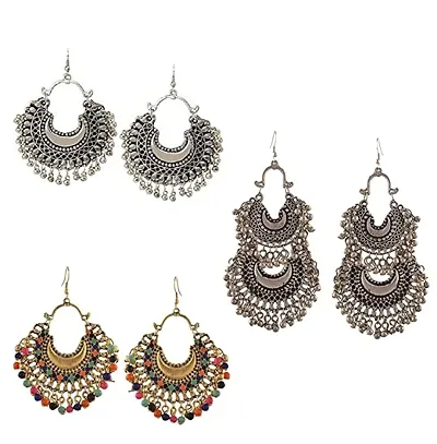 traditional womens and girls fashion chandbali earrings