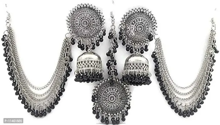 BLACK BAHUBALI EARRING-thumb0