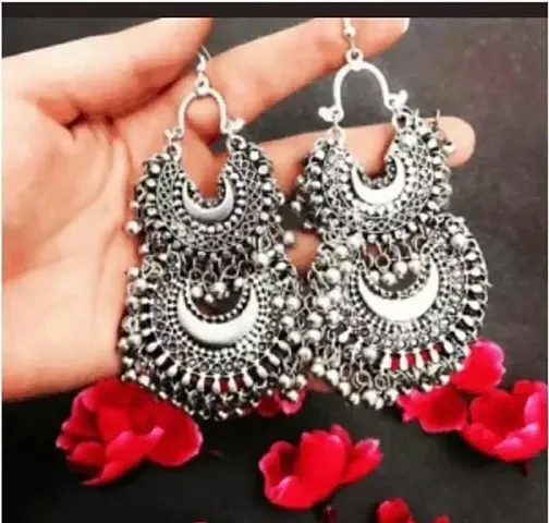 Oxidized Diva Party Wear Earrings