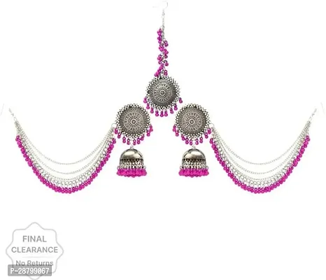 Elegant Earring for Women with Maang Tikka