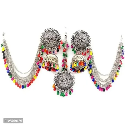 Elegant Earring for Women with Maang Tikka-thumb0