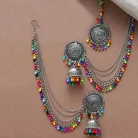 Elegant Earring for Women with Maang Tikka-thumb4