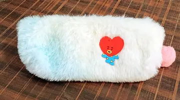 Fur Pencil Pouch For Kids-thumb1