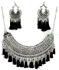 Trendy Silver Oxidized Jewellery Set Combo-thumb3