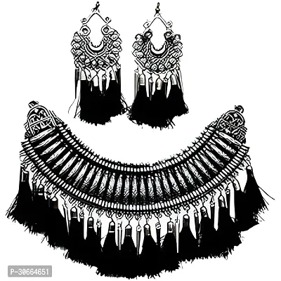 Trendy Silver Oxidized Jewellery Set Combo-thumb5