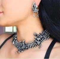 Trendy Silver Oxidized Jewellery Set Combo-thumb1