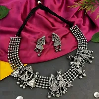 Trendy Silver Oxidized Jewellery Set Combo-thumb2