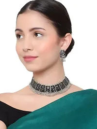 Trendy Silver Oxidized Jewellery Set Combo-thumb1