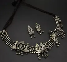 Trendy Silver Oxidized Jewellery Set Combo-thumb3