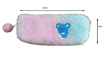 Stylish Fur Pencil Pouch for Kids-thumb1