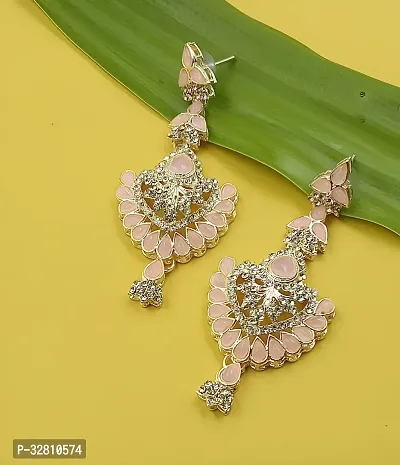 Elegant Necklace with Maang Tikka and Earrings Indian Traditional Bridal Wedding Jewellery Set-thumb2