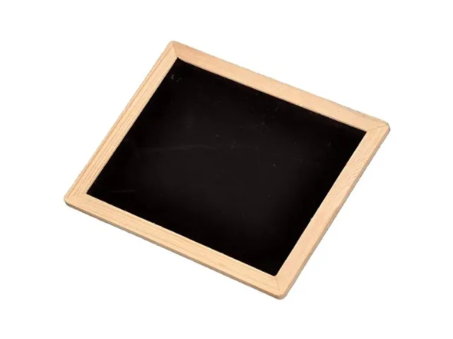 Wooden Frame Slate For Kids Learning Black, 119 Inch