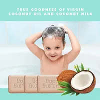 BabyButtons Coconut Milk Soap | 100% Natural Hand Made Soap | Skin Friendly, Cold Pressed| Paraben  Alcohol Free (Pack of 3, 100 gm Each)-thumb2